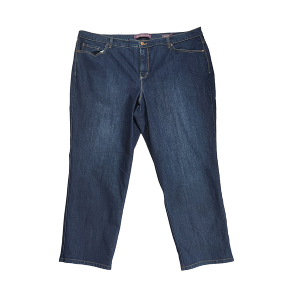 Gloria Vanderbilt Amanda Jean Plus Size 22W Short Petite Tapered Leg Stretch NWT - Picture 1 of 16